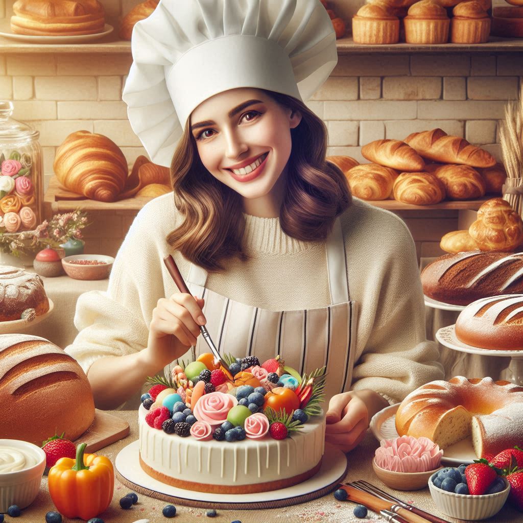 Artisan baker at work